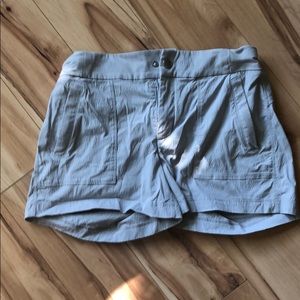 Athleta shorts stone gray color